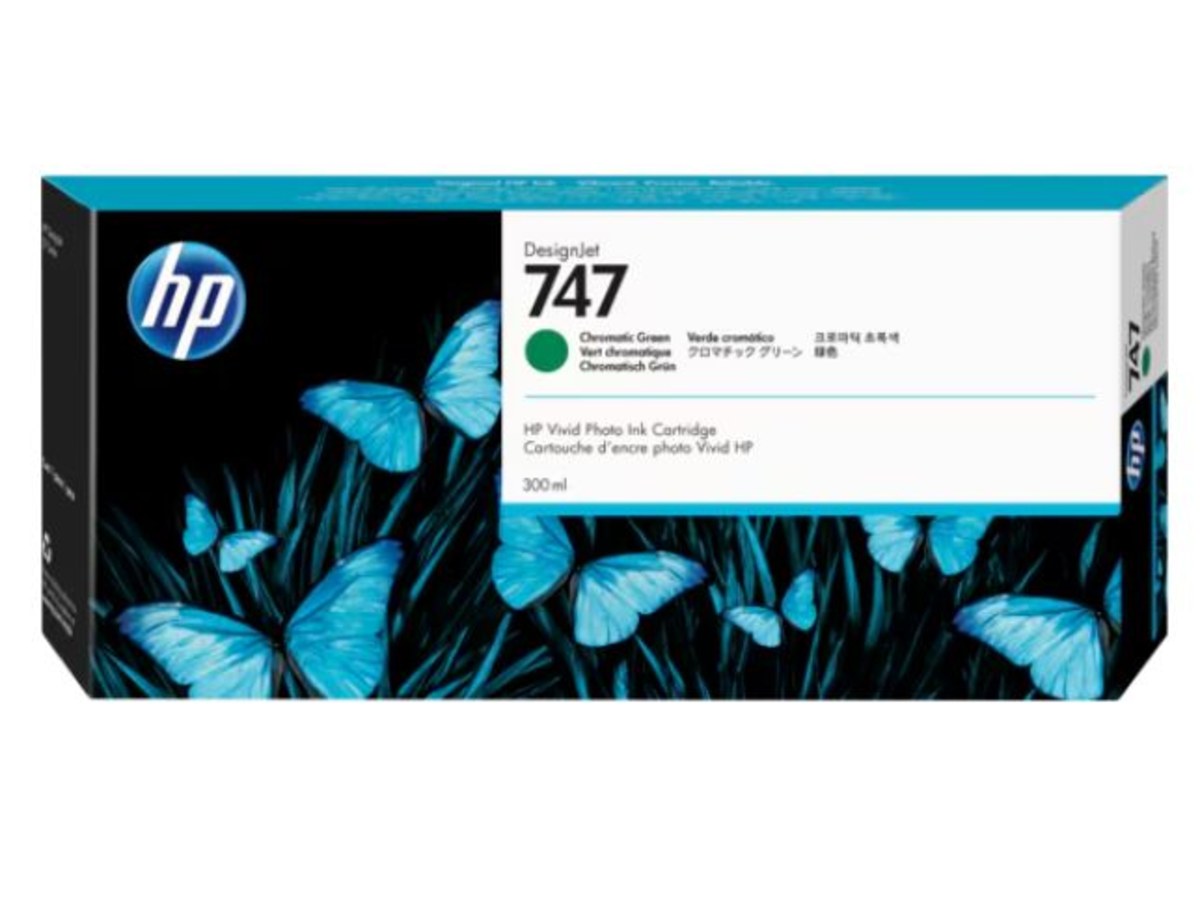 HP 747 300ml 綠色墨水匣 P2V84A