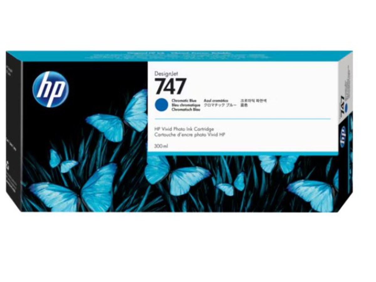 HP 747 300ml 藍色墨水匣 P2V85A