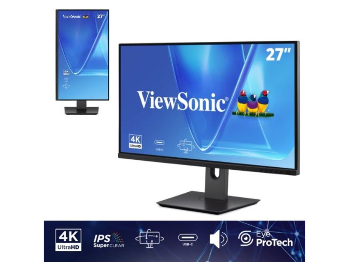 VIEWSONIC 27吋 4K UHD IPS 人體工學顯示器 VG2719U-4K