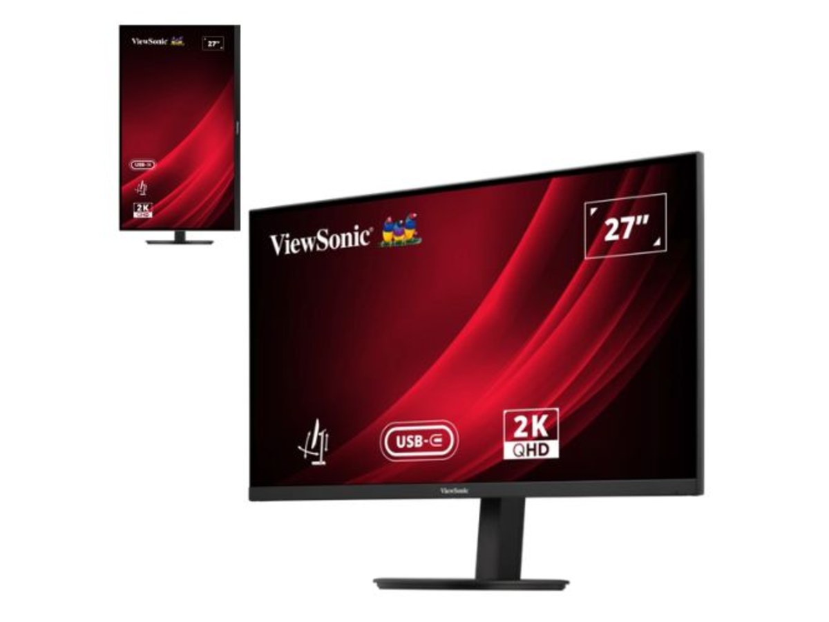 VIEWSONIC 27吋 2K QHD IPS USB-C 65W 人體工學顯示器 VG2708U-2K