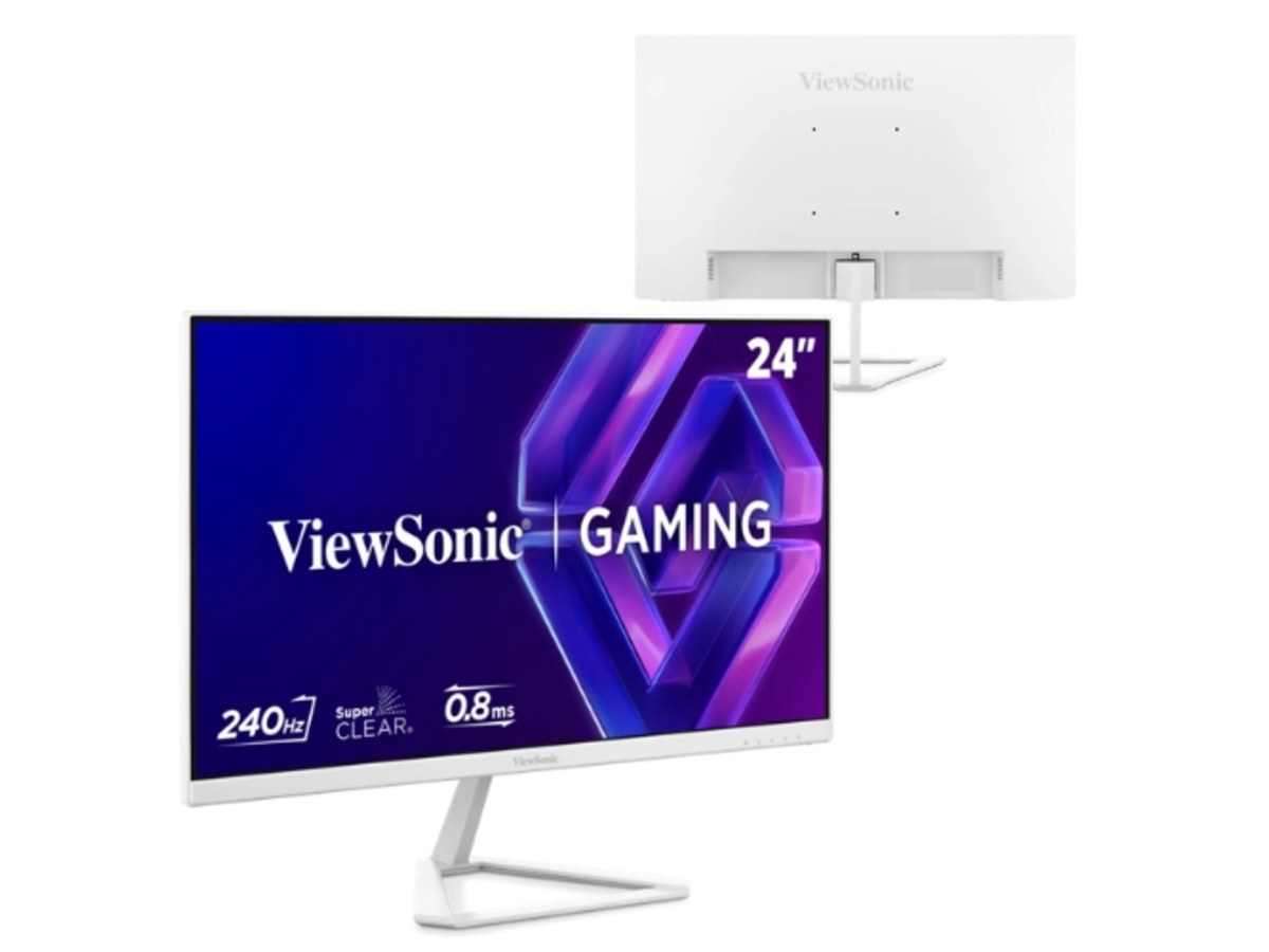 VIEWSONIC 23.8吋 FHD IPS 240Hz 電競螢幕 香草白 VX24G30-W