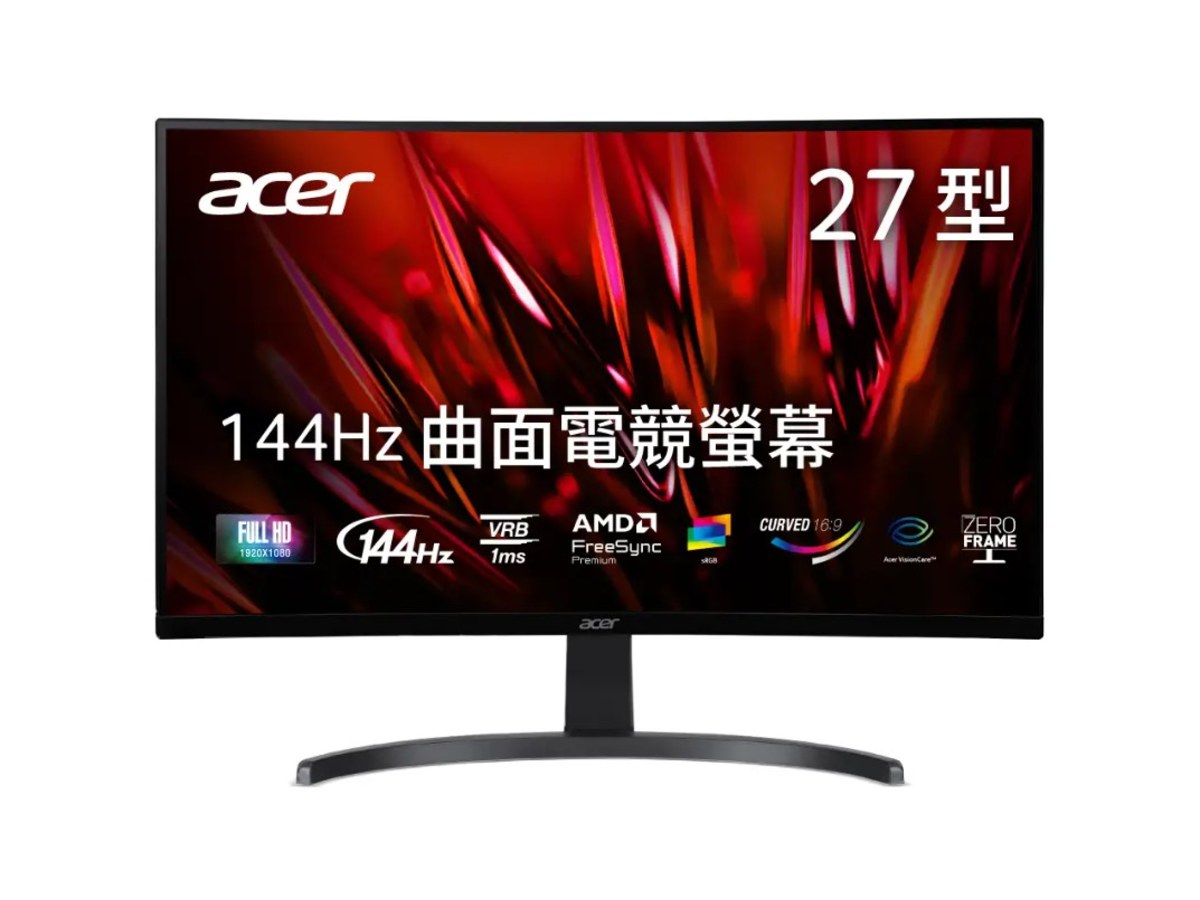 Acer ED273 27吋 FHD 144Hz 1500R 曲面電競螢幕 MM-TPZTT-003