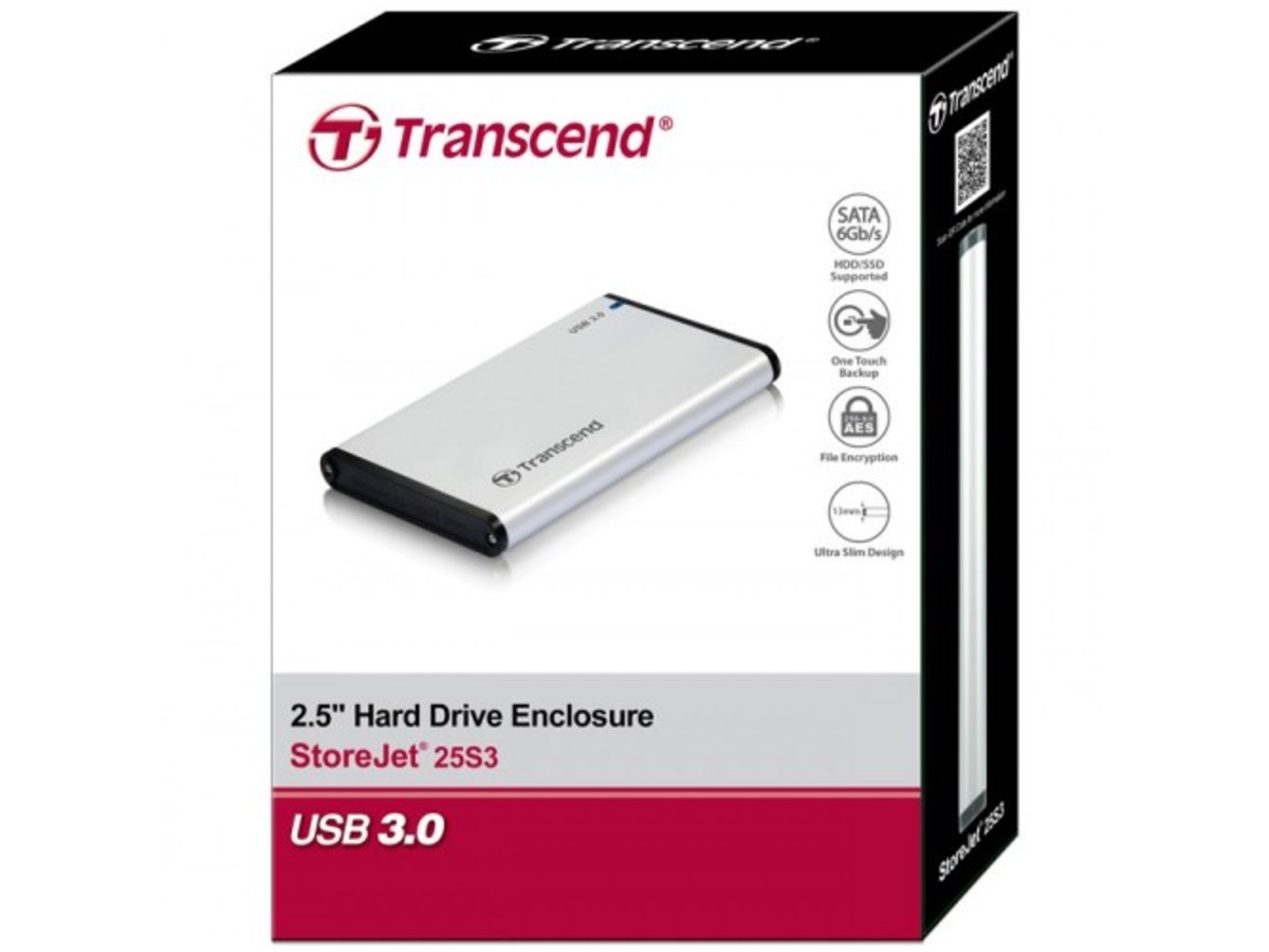 TRANSCEND StoreJet 2.5吋 USB 3.1 SATA 硬碟外接盒 TS0GSJ25S3