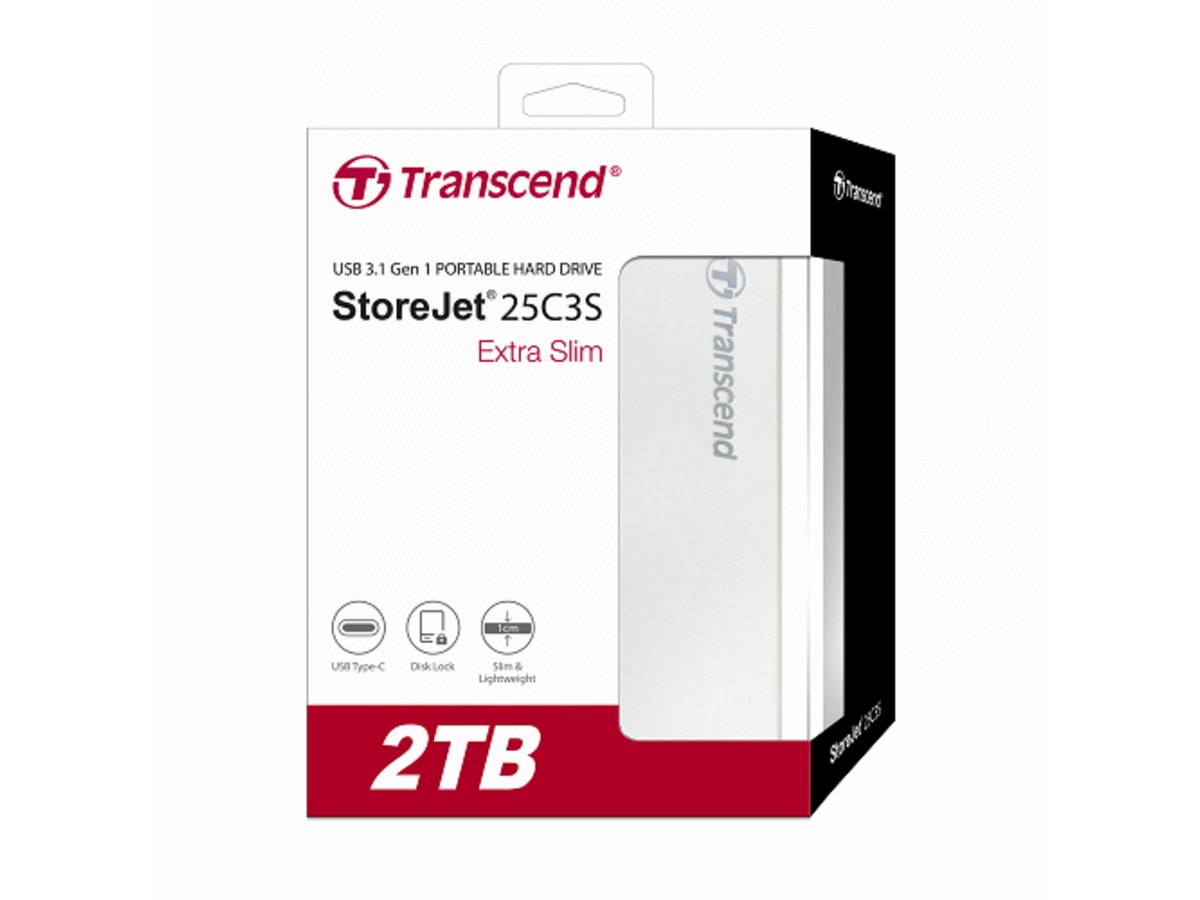 TRANSCEND StoreJet 25C3 2TB 2.5吋 USB 3.1 行動硬碟 TS2TSJ25C3S