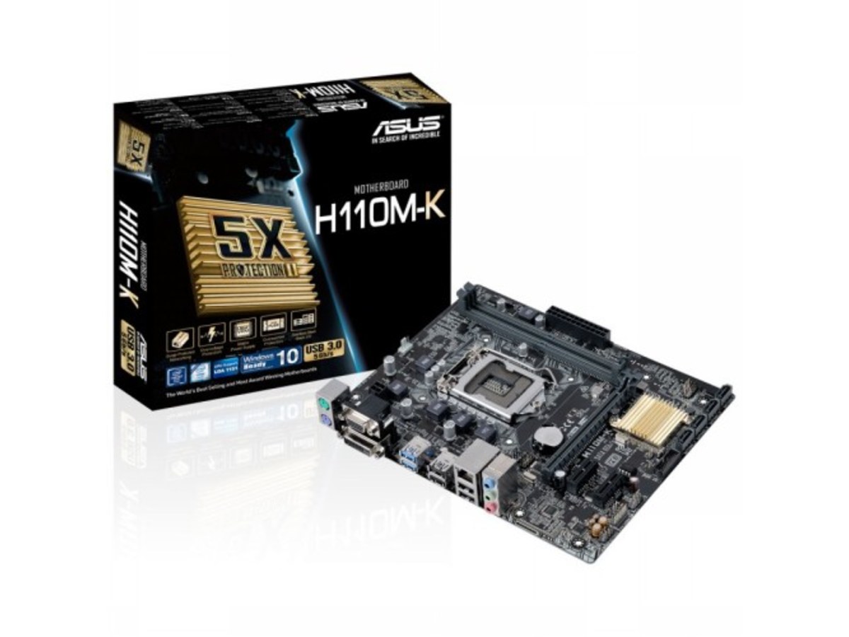 ASUS H110M-K Intel H110 DDR4 Micro-ATX 主機板 H110M-K