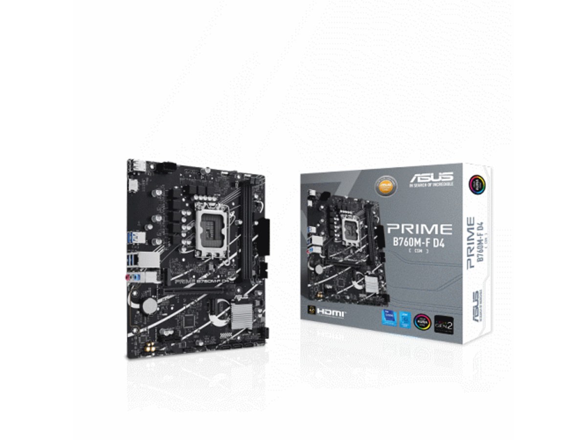 ASUS PRIME B760M-F D4-CSM Intel B760 LGA1700 DDR4 Micro-ATX 主機板 PRIME-B760M-F-D4-CSM