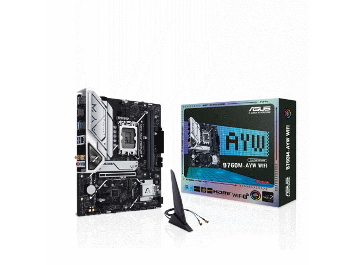 ASUS B760M-AYW WIFI Intel B760 LGA1700 DDR5 Micro-ATX 無線網路主機板 B760M-AYW-WIFI