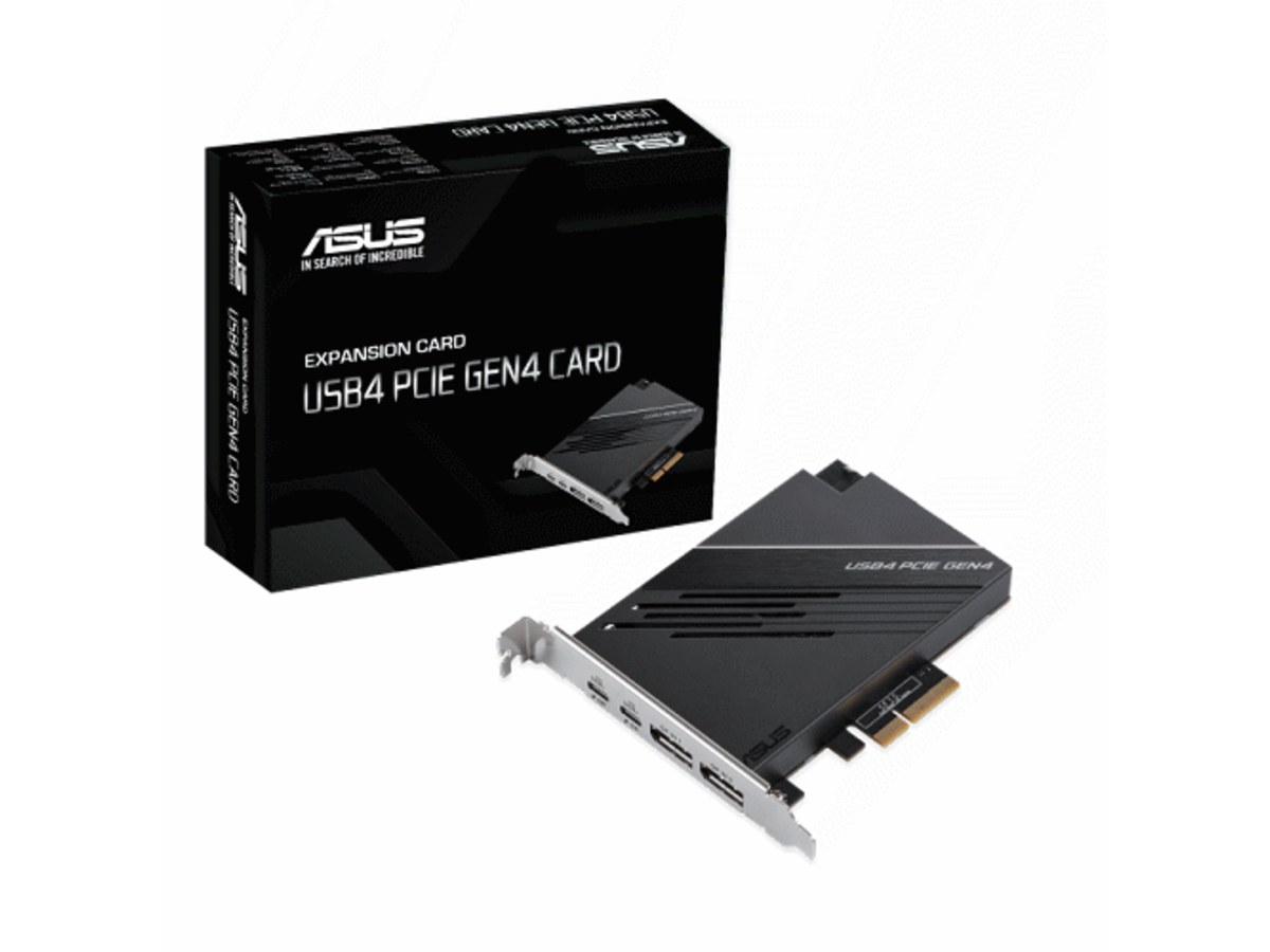 ASUS USB4 PCIe Gen4 雙 USB-C DisplayPort 1.4 擴充卡 USB4-PCIE-GEN4-CARD