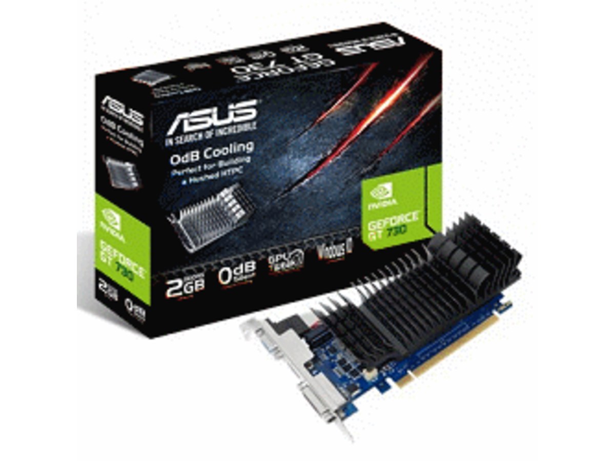 ASUS GeForce GT 730 2GB GDDR5 靜音短版顯示卡 GT730-SL-2GD5-BRK