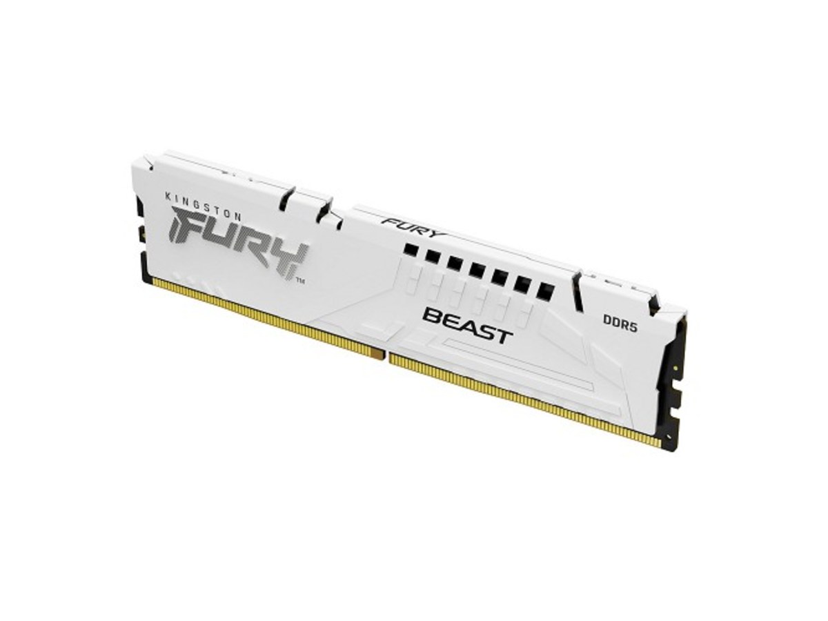 KINGSTON FURY Beast 32GB(16GBx2) DDR5 5600 CL36 白色桌上型電腦記憶體 KF556C36BWEK2-32