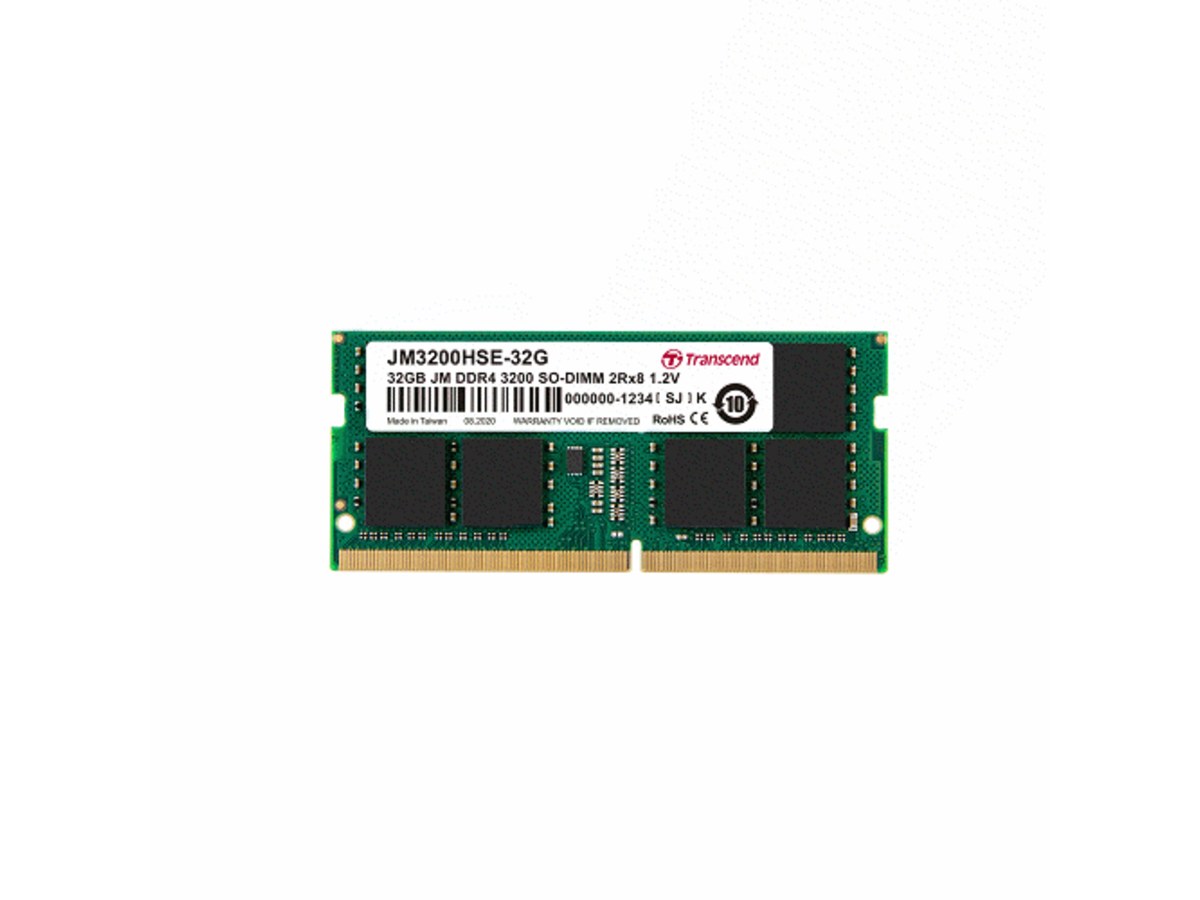 TRANSCEND JetRam 32GB DDR4 3200 筆記型電腦記憶體 JM3200HSE-32G