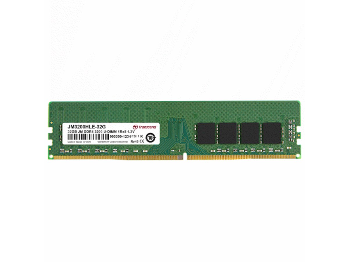 TRANSCEND JetRam 32GB DDR4 3200 桌上型電腦記憶體 JM3200HLE-32G