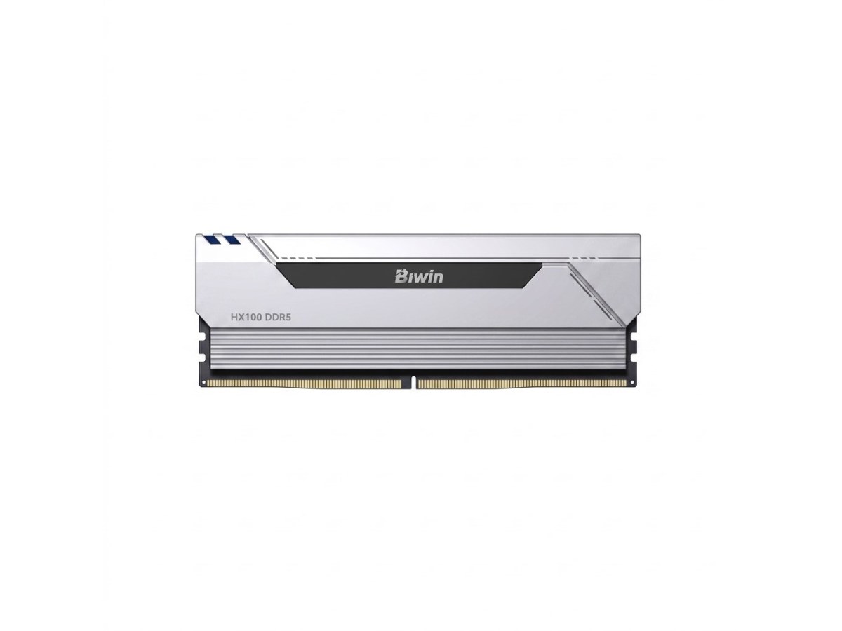 BIWIN Black Opal HX100 16GB DDR5 6000 CL36 銀色桌上型記憶體 HX100-16GB-6000-1R8-S36DS