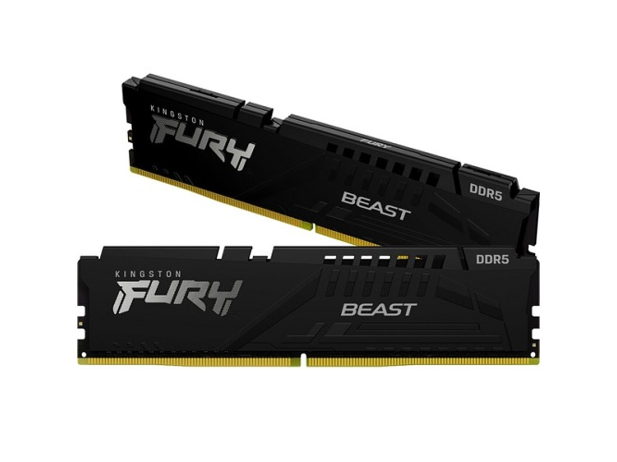 KINGSTON FURY Beast 32GB(16GBx2) DDR5 5600 CL36 黑色桌上型電腦記憶體 KF556C36BBEK2-32