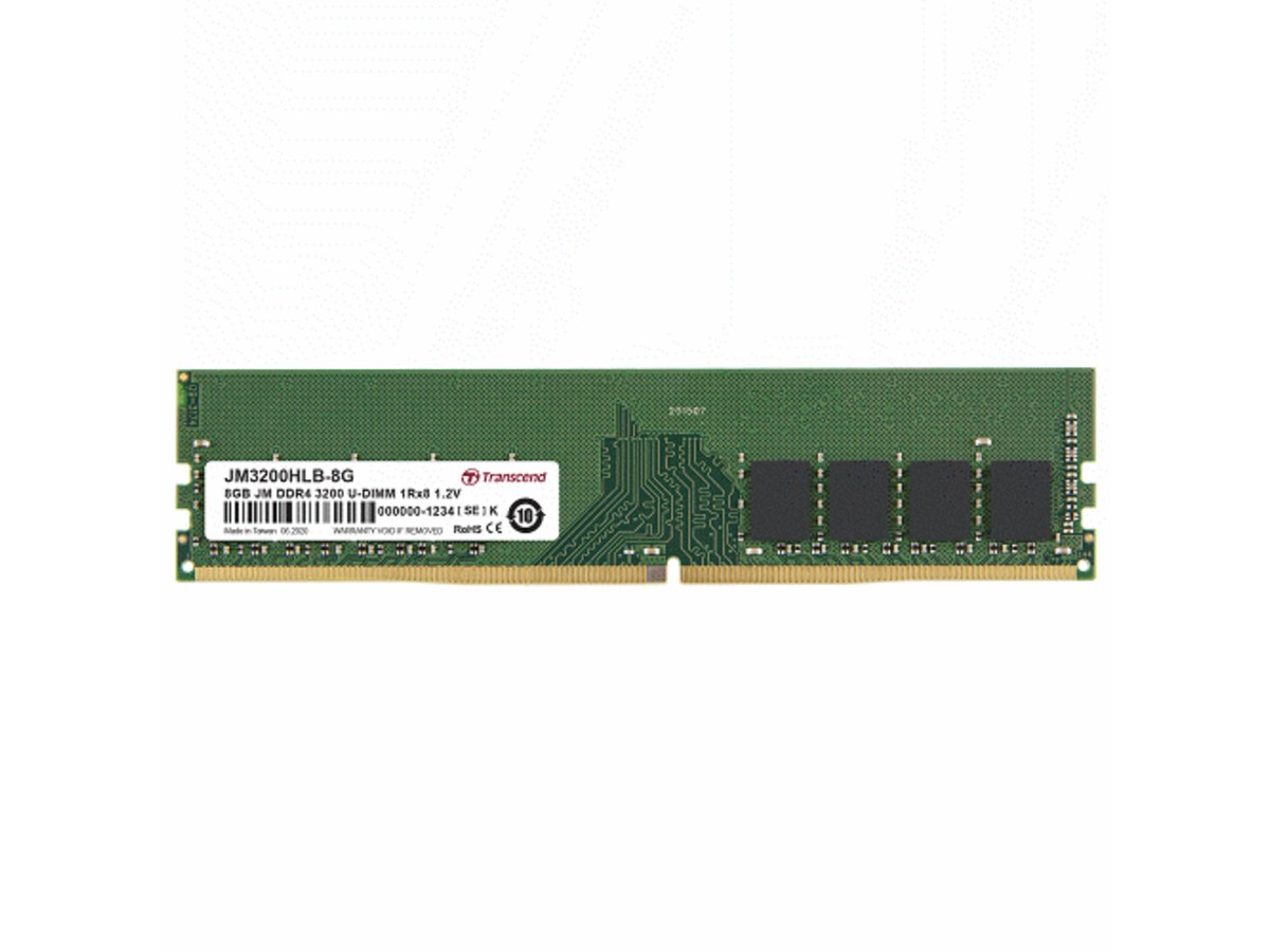 TRANSCEND JetRam 8GB DDR4 3200 桌上型電腦記憶體 JM3200HLB-8G