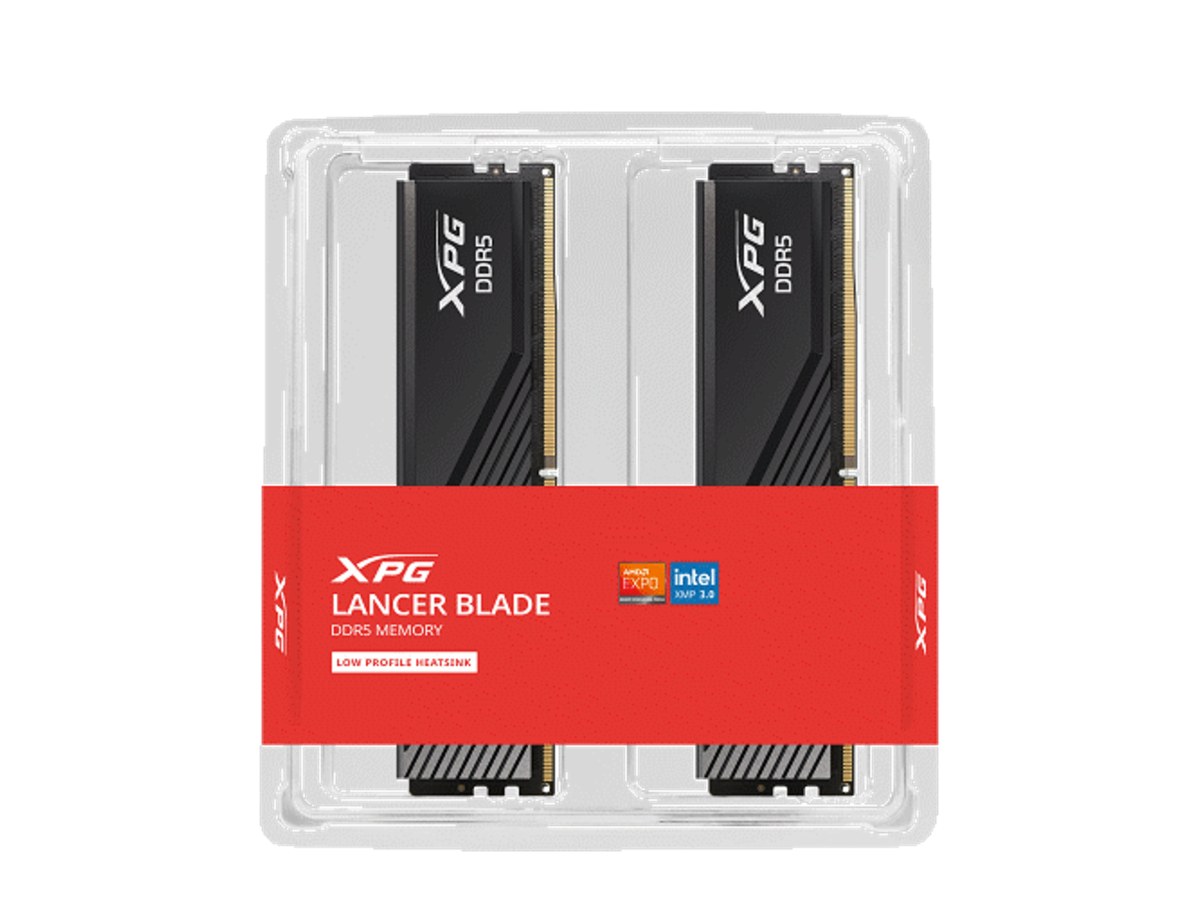 ADATA XPG LANCER BLADE DDR5-6000 32GB(16GB×2) CL48 黑色超頻電競記憶體 AX5U6000C4816G-DTLABBK