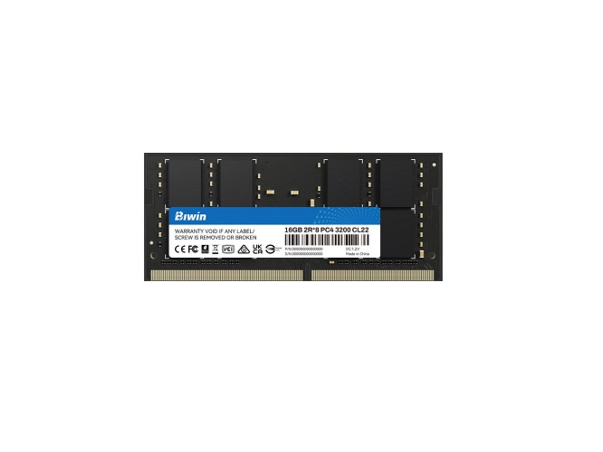 BIWIN DDR4-3200 16GB CL22 SO-DIMM 筆記型電腦記憶體 BMS41632SD-S22BG