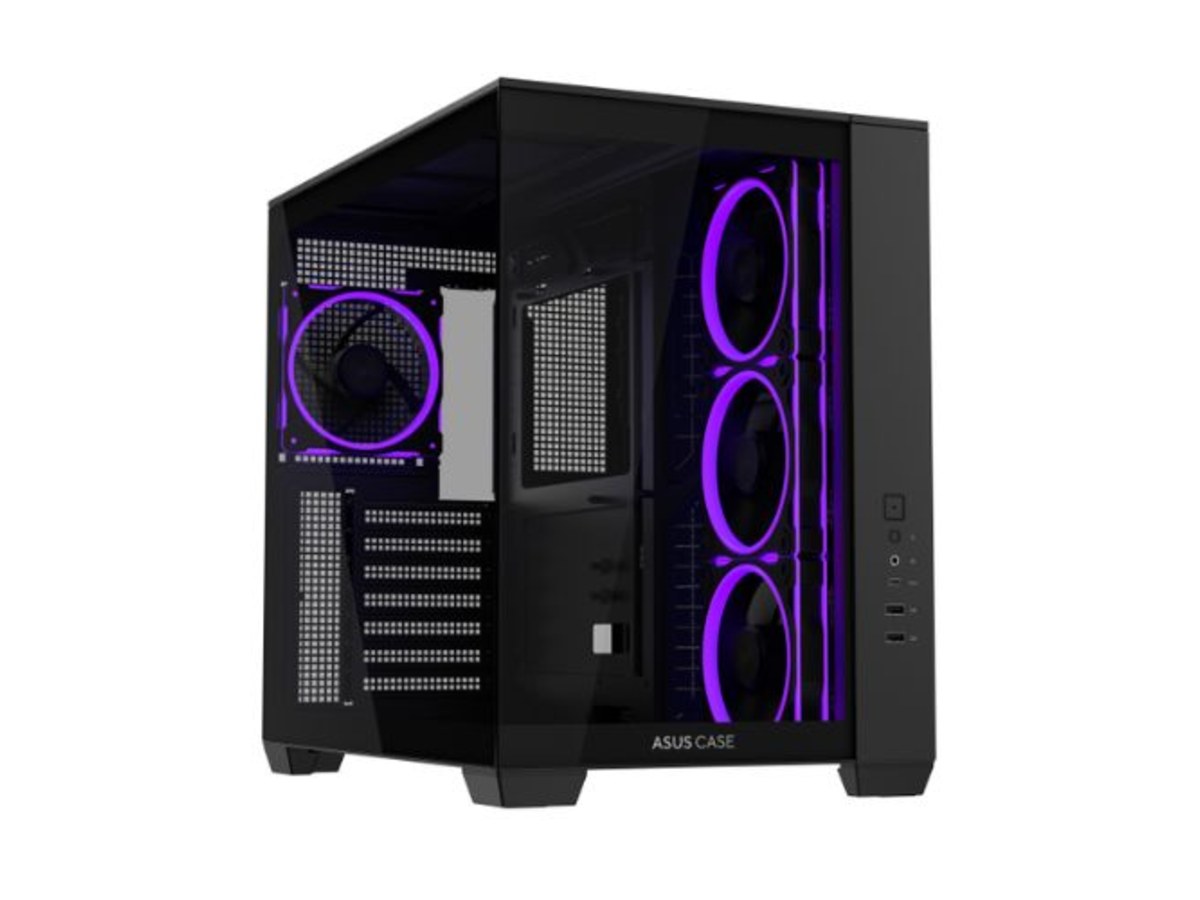 ASUS A32 PLUS 黑色 ATX 全景玻璃 ARGB 電腦機殼 A32-PLUS-B
