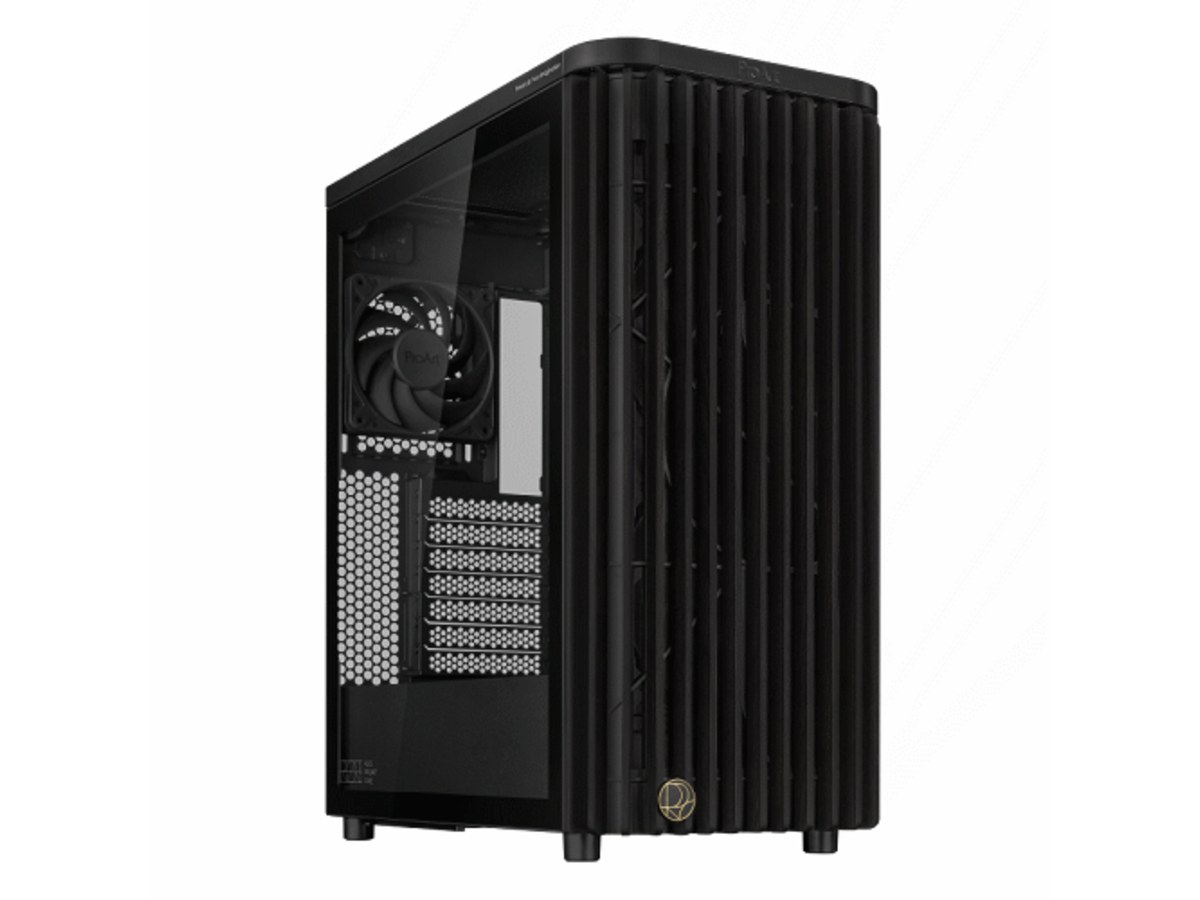 ASUS ProArt PA401 木質鋼化玻璃版 黑色 ATX 電腦機殼 PA401-WOOD-TG