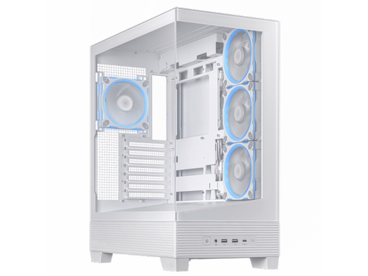 ASUS A31 PLUS White Edition 白色 ATX 全景玻璃 ARGB 電腦機殼 A31-PLUS-W