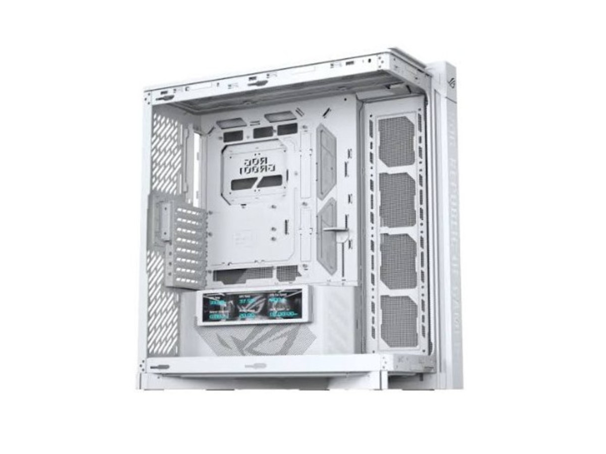 ASUS ROG Cronox GR801 白色曲面玻璃 ARGB 螢幕電競機殼 ROG-CRONOX-GR801-ARGB-W