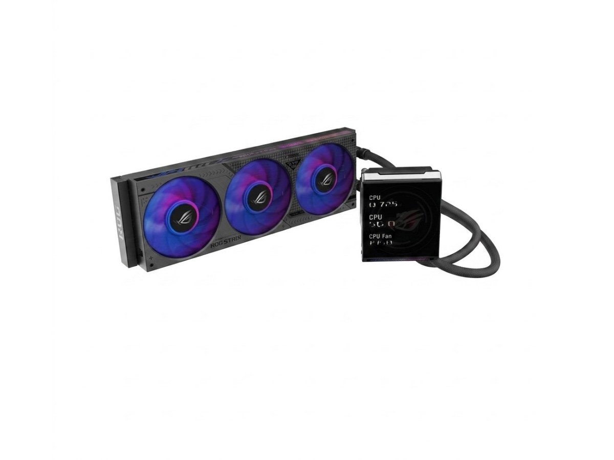 ASUS ROG Strix LC IV 360 ARGB LCD 黑色一體式水冷 CPU 散熱器 ROG-STRIX-LC-IV-360-ARGB-L-B