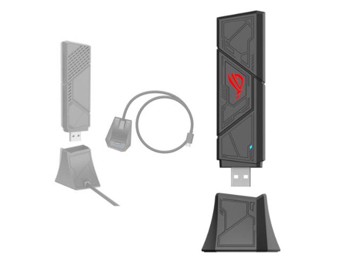ASUS BE6500 三頻WiFi 7 USB無線網路卡 ROG-USB-BE92
