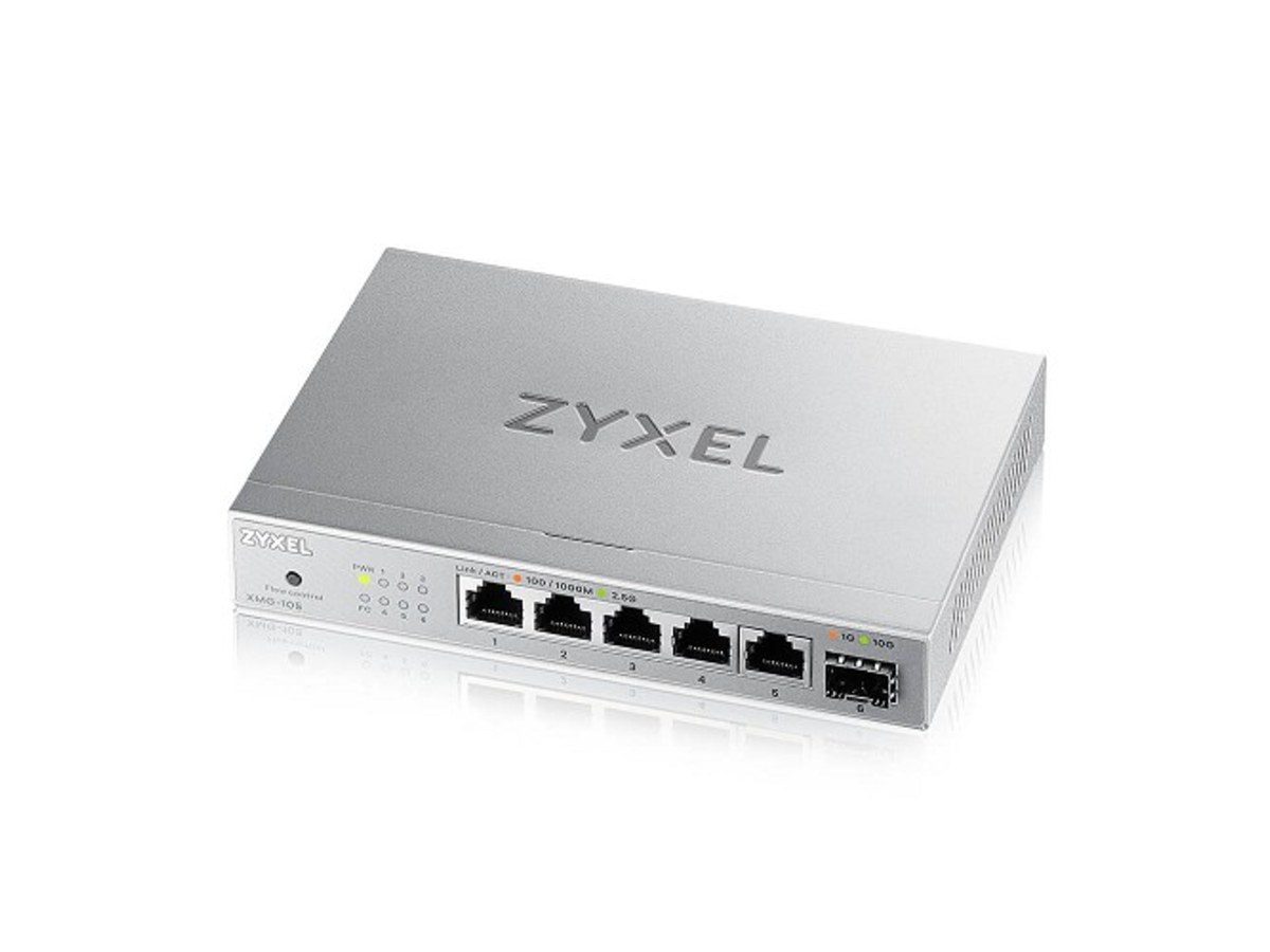 Zyxel XMG-105 5埠2.5G+1埠10G SFP+無網管交換器 XMG-105-TW0101F