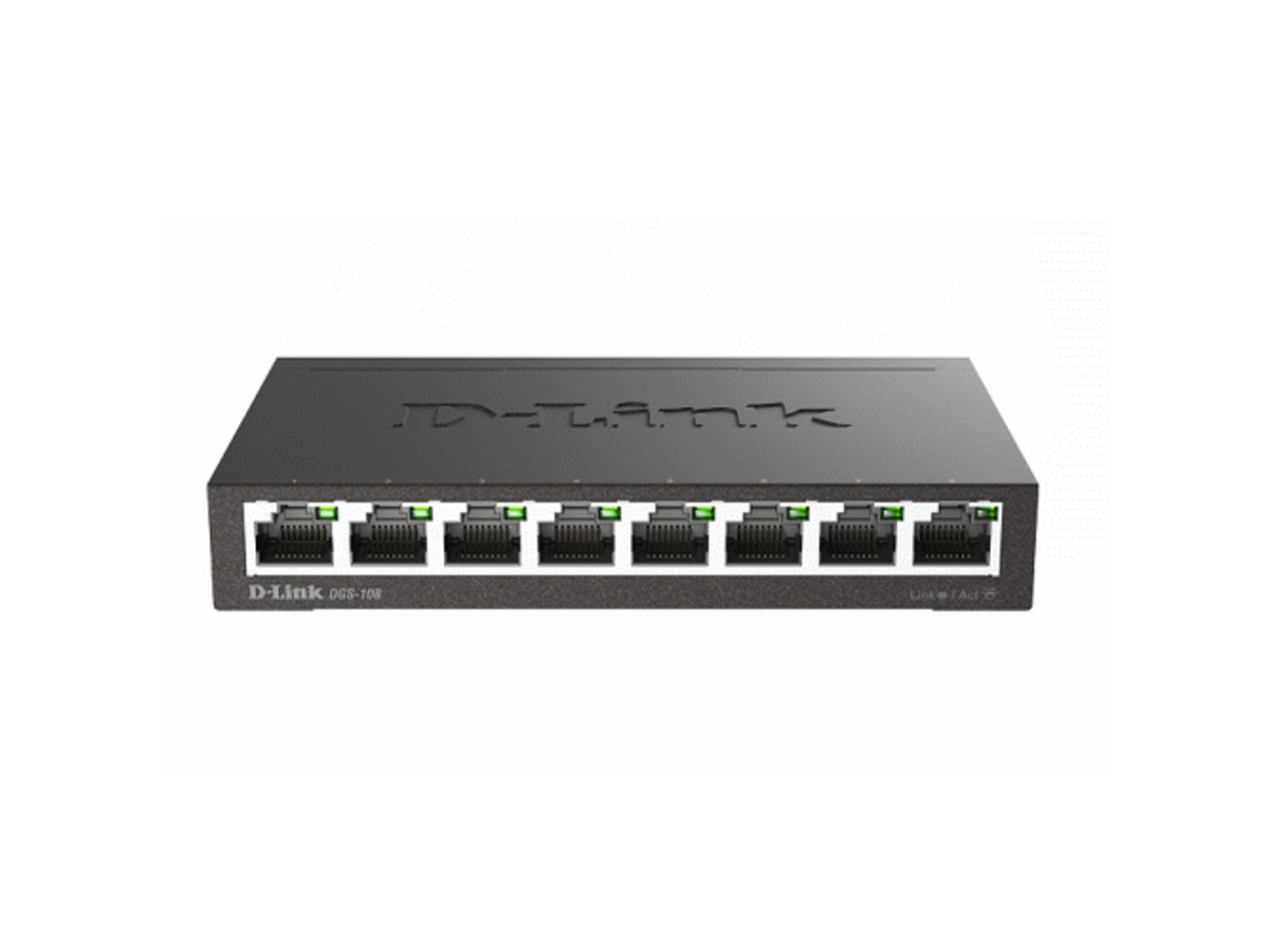 D-Link 8埠Gigabit節能型桌上型網路交換器 DGS-108