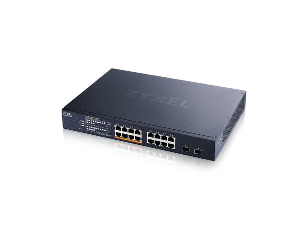 Zyxel XMG1915-18EP 16埠2.5G+2埠10G SFP+網管交換器 XMG1915-18EP-EU0101F