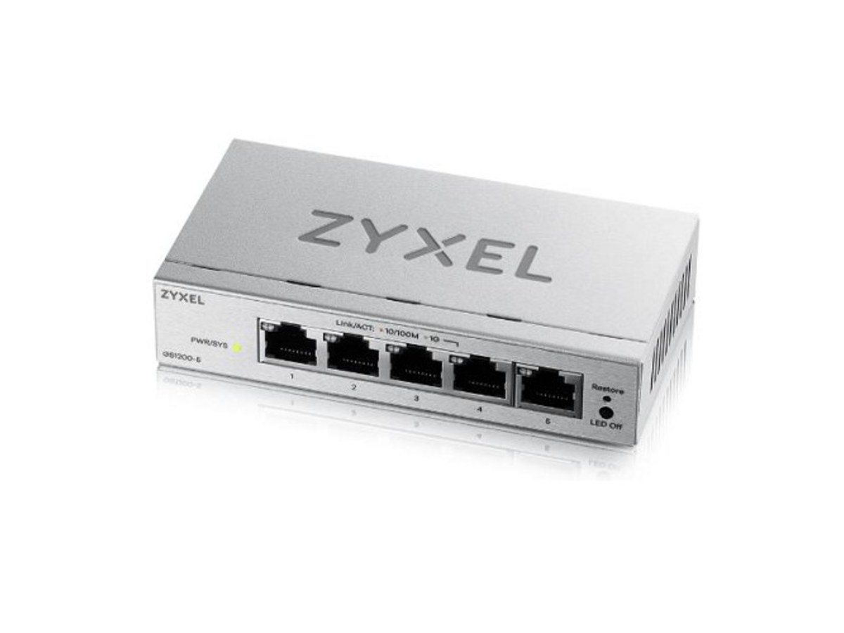 Zyxel GS1200-5 v3 5埠Gigabit網頁管理交換器 GS1200-5V3-TW0101F