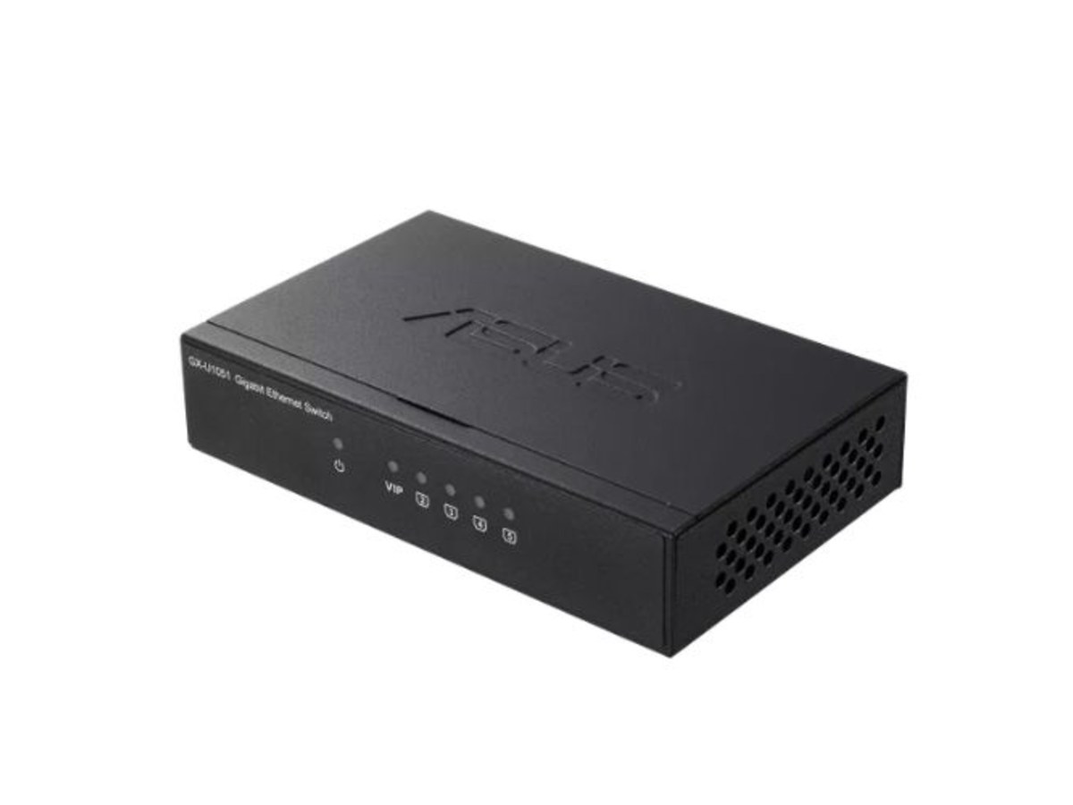 ASUS 5埠Gigabit桌上型網路交換器 GX-U1051