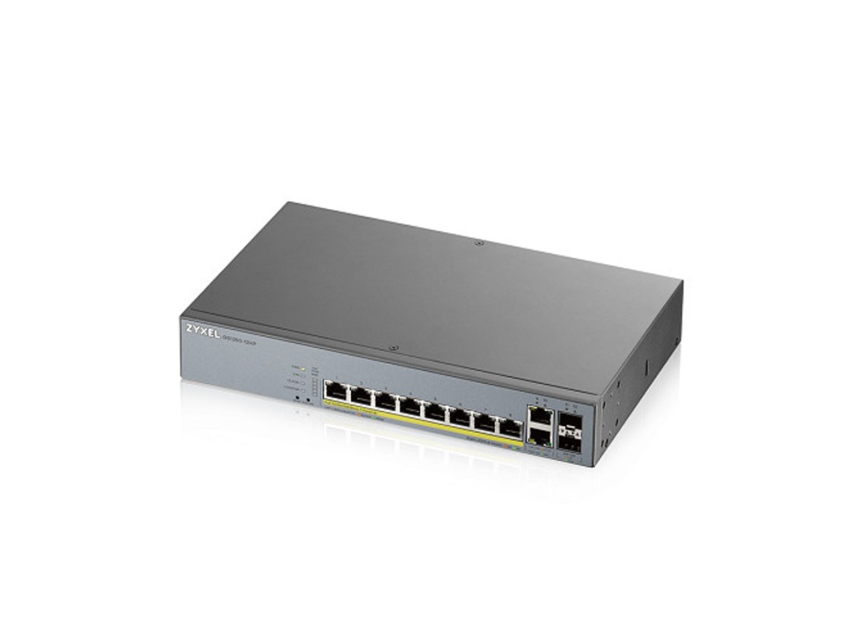 Zyxel GS1350-12HP 8埠Gigabit PoE+智慧網管監控交換器 GS1350-12HP-USAM01F