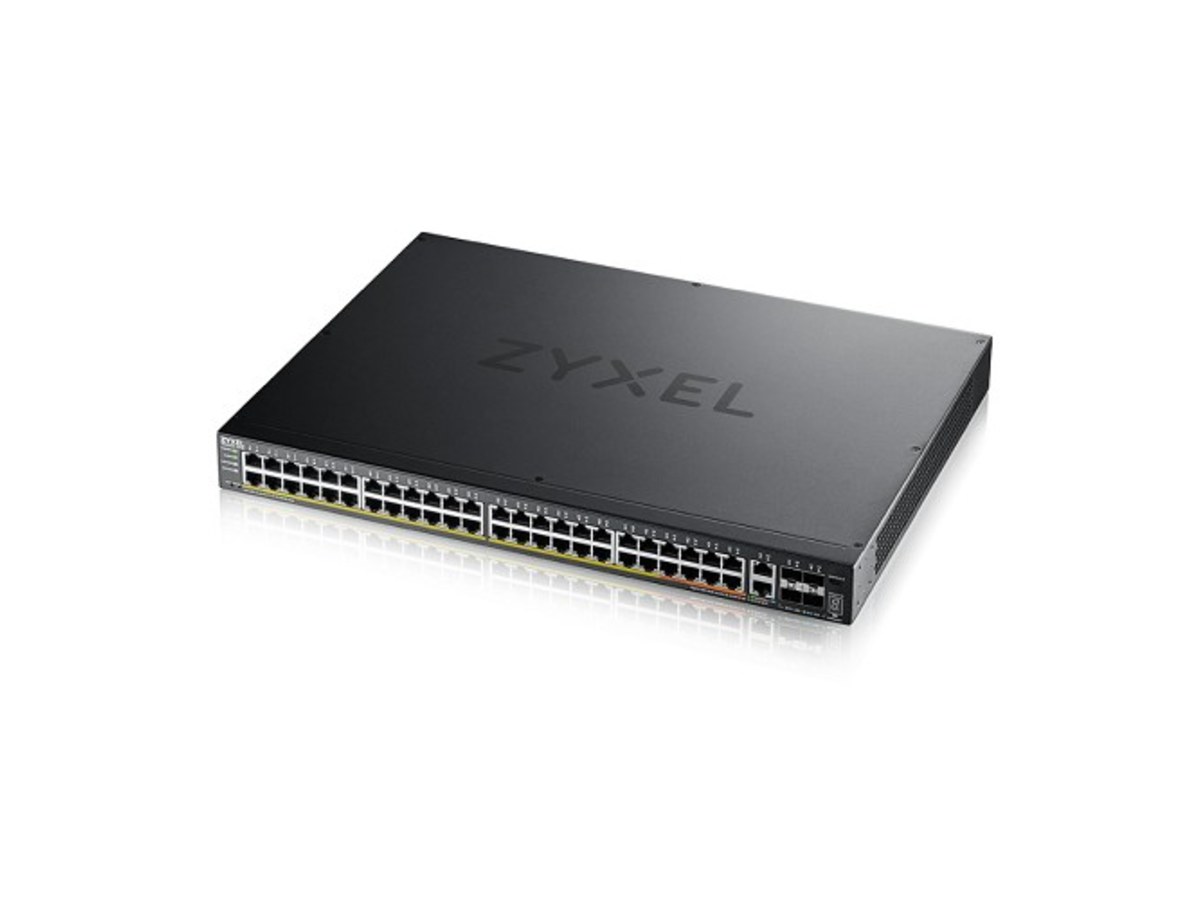 Zyxel XGS2220-54HP 48埠Gigabit PoE+10G網管交換器 XGS2220-54HP-USAM01F