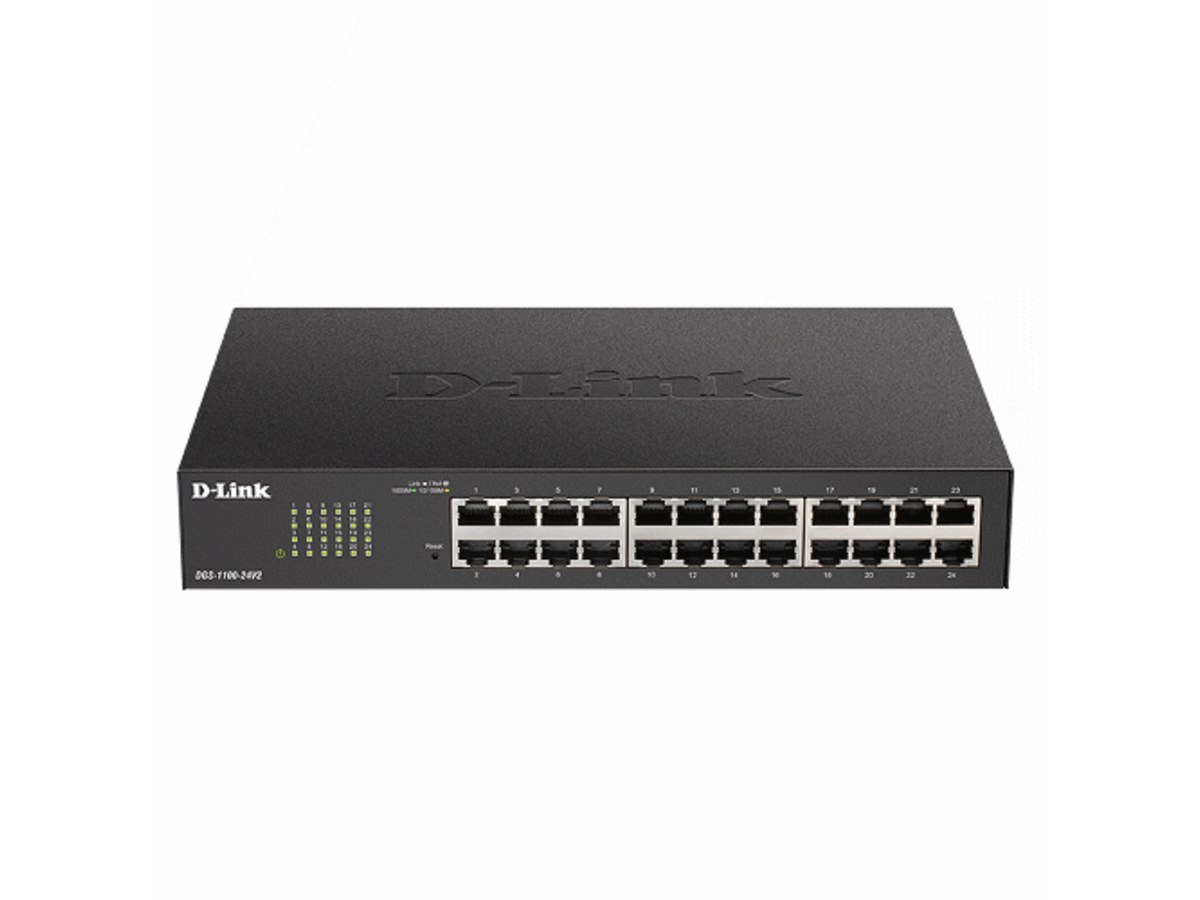 D-Link 24埠Gigabit Layer 2簡易網管交換器 DGS-1100-24V2