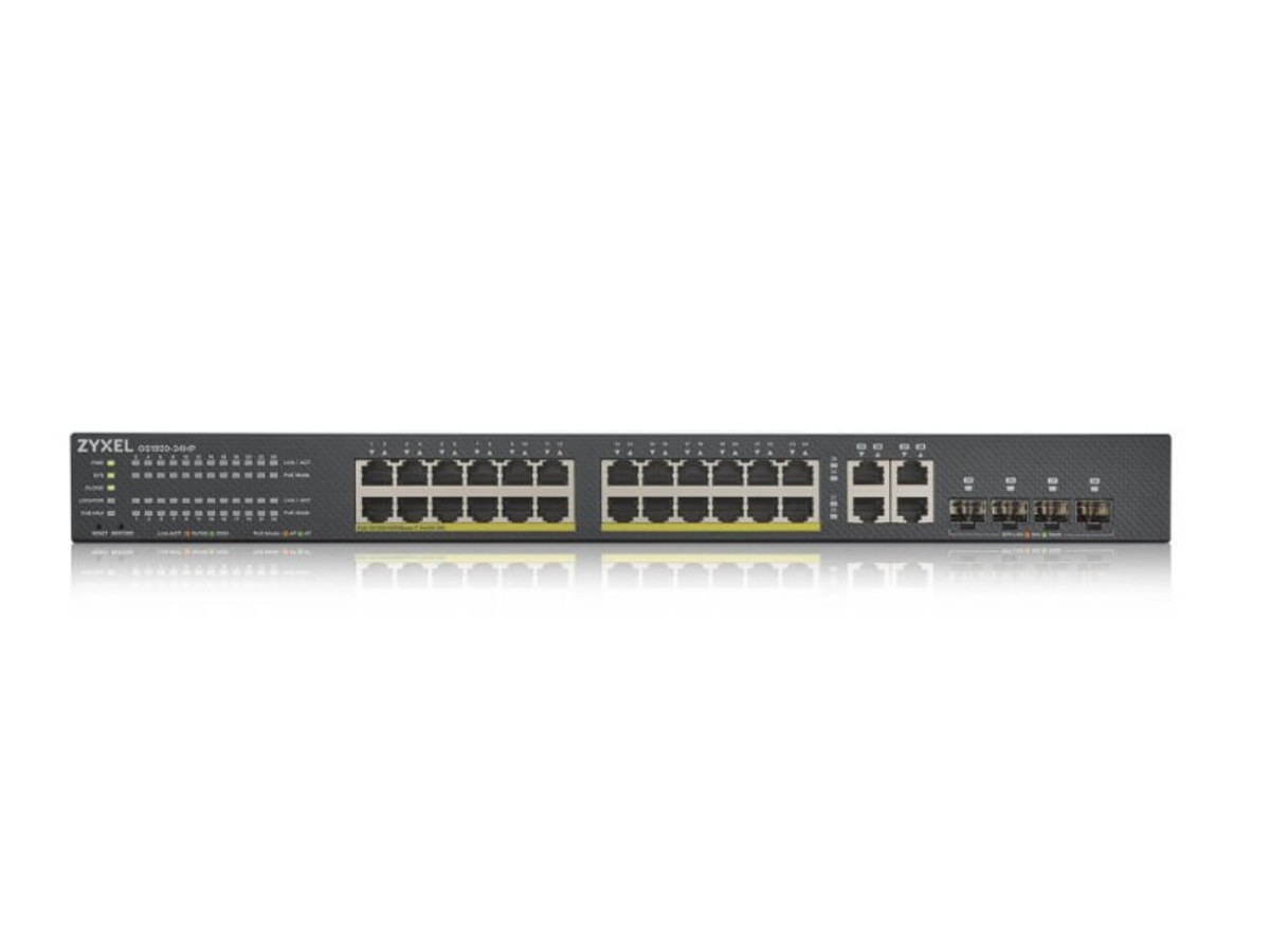 Zyxel GS1920-24HP v2 24埠Gigabit PoE+4埠Combo智慧網管交換器 GS192024HPV2-MITH