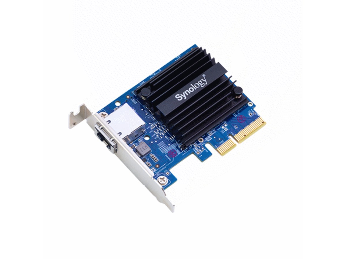 Synology 單埠 10GbE RJ45 PCIe 網路擴充卡 E10G18-T1