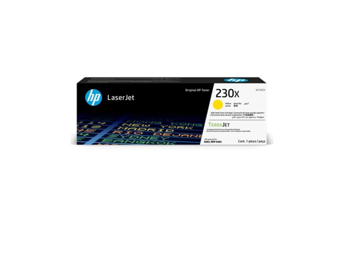 HP 230X LaserJet 高印量黃色碳粉匣 W2302X