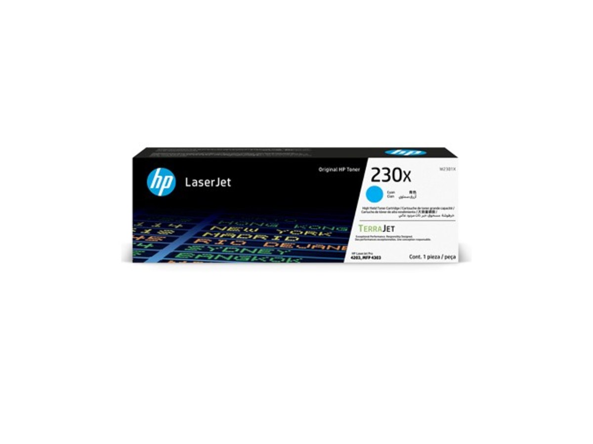 HP 230X LaserJet 高印量青色碳粉匣 W2301X