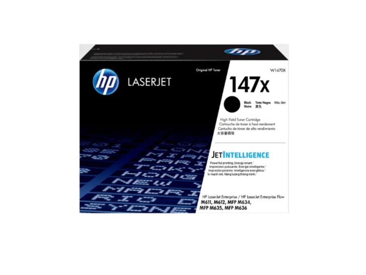 HP 147X 高印量黑色碳粉匣 W1470X