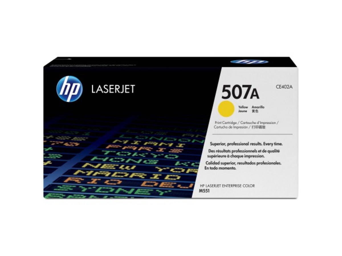 HP Color LaserJet M500 系列黃色碳粉匣 CE402A