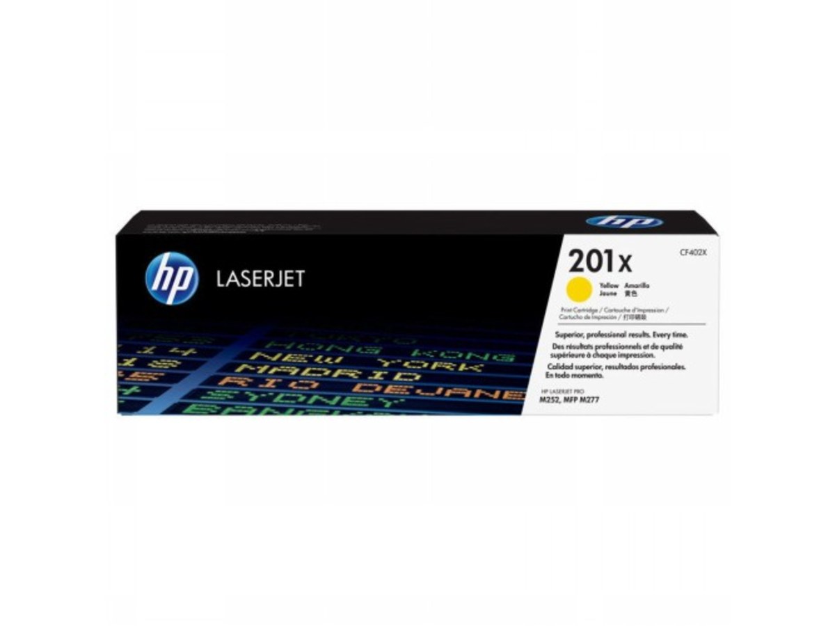 HP 201X LaserJet 高印量黃色碳粉匣 CF402X