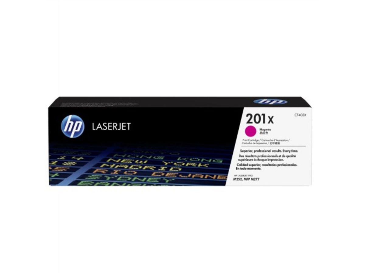 HP 201X LaserJet 高印量洋紅色碳粉匣 CF403X
