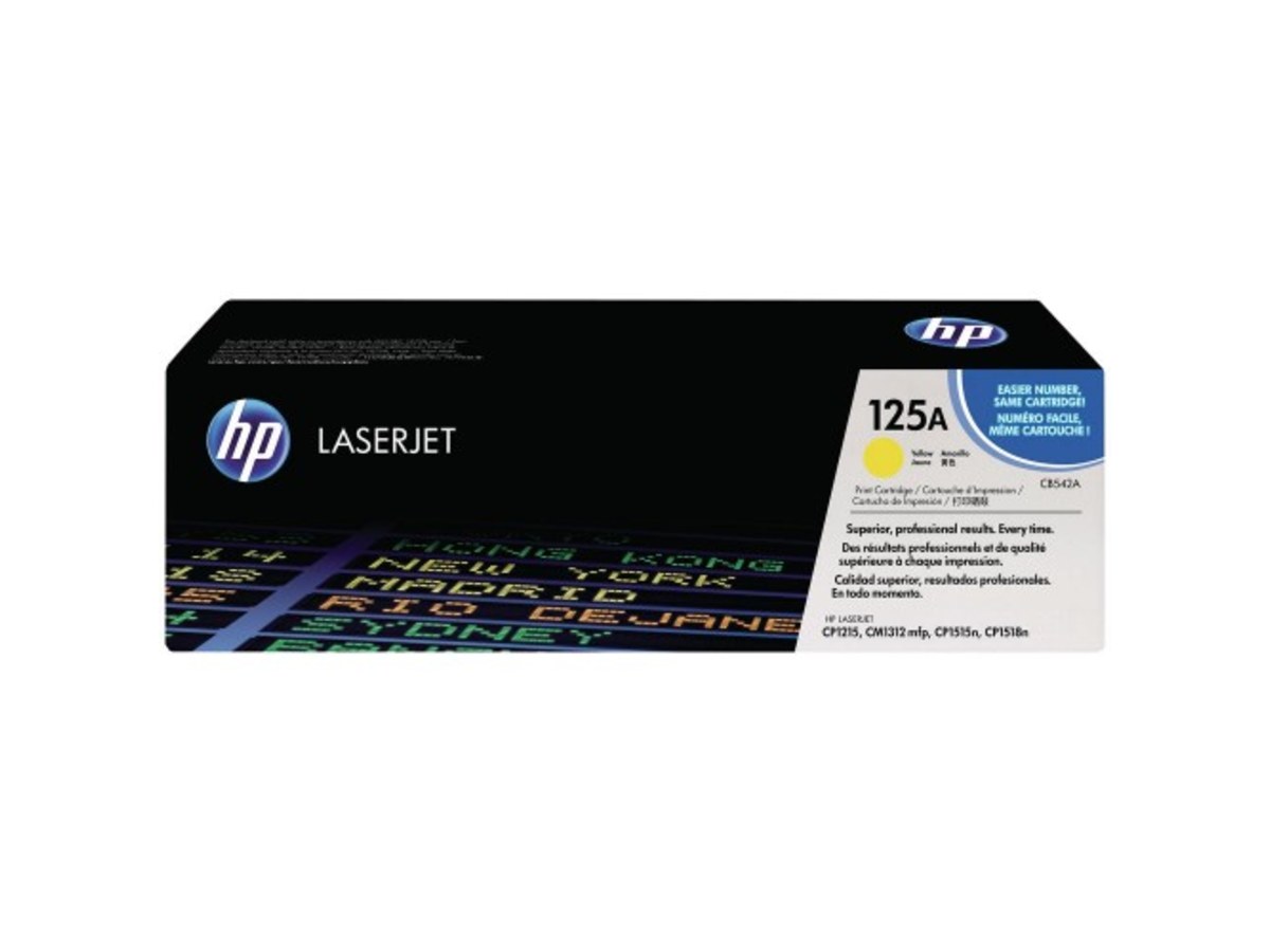HP Color LaserJet CP1215/CP1515 黃色碳粉匣 CB542A