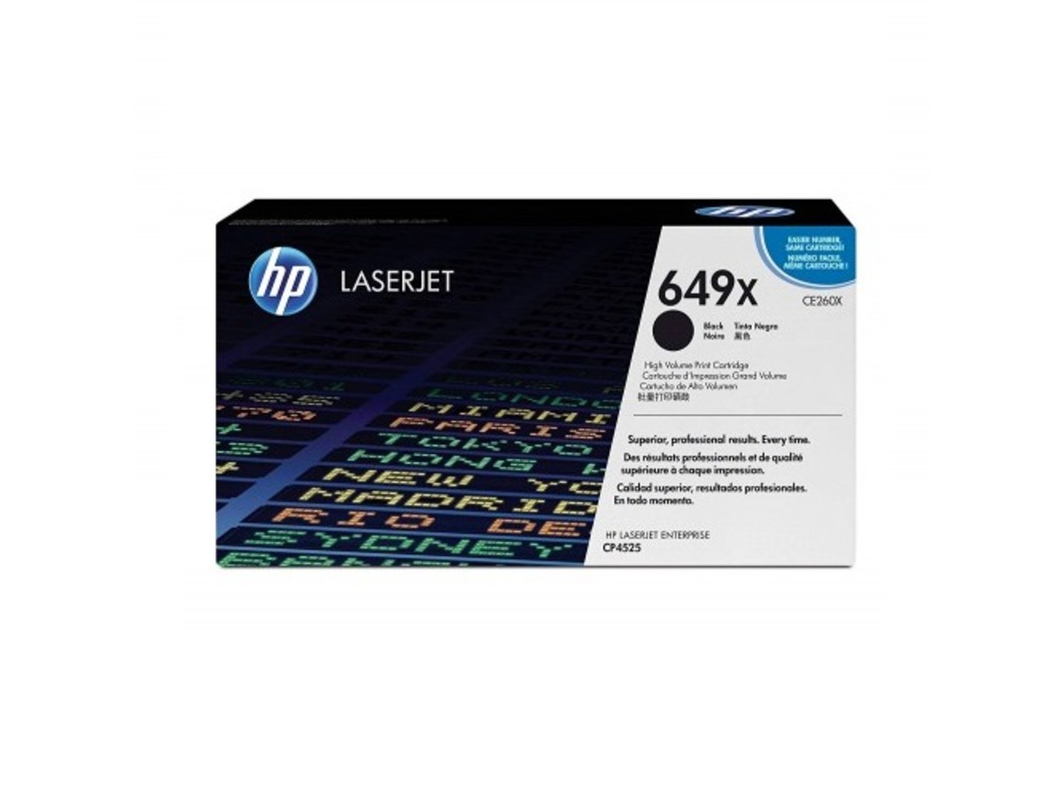 HP Color LaserJet CP4525 高容量黑色碳粉匣 CE260XC