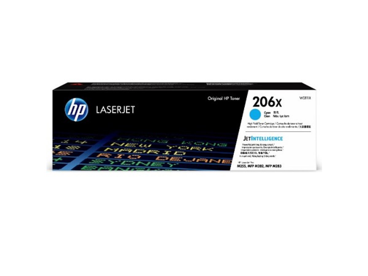 HP 206X LaserJet 高印量青色碳粉匣 W2111X-X