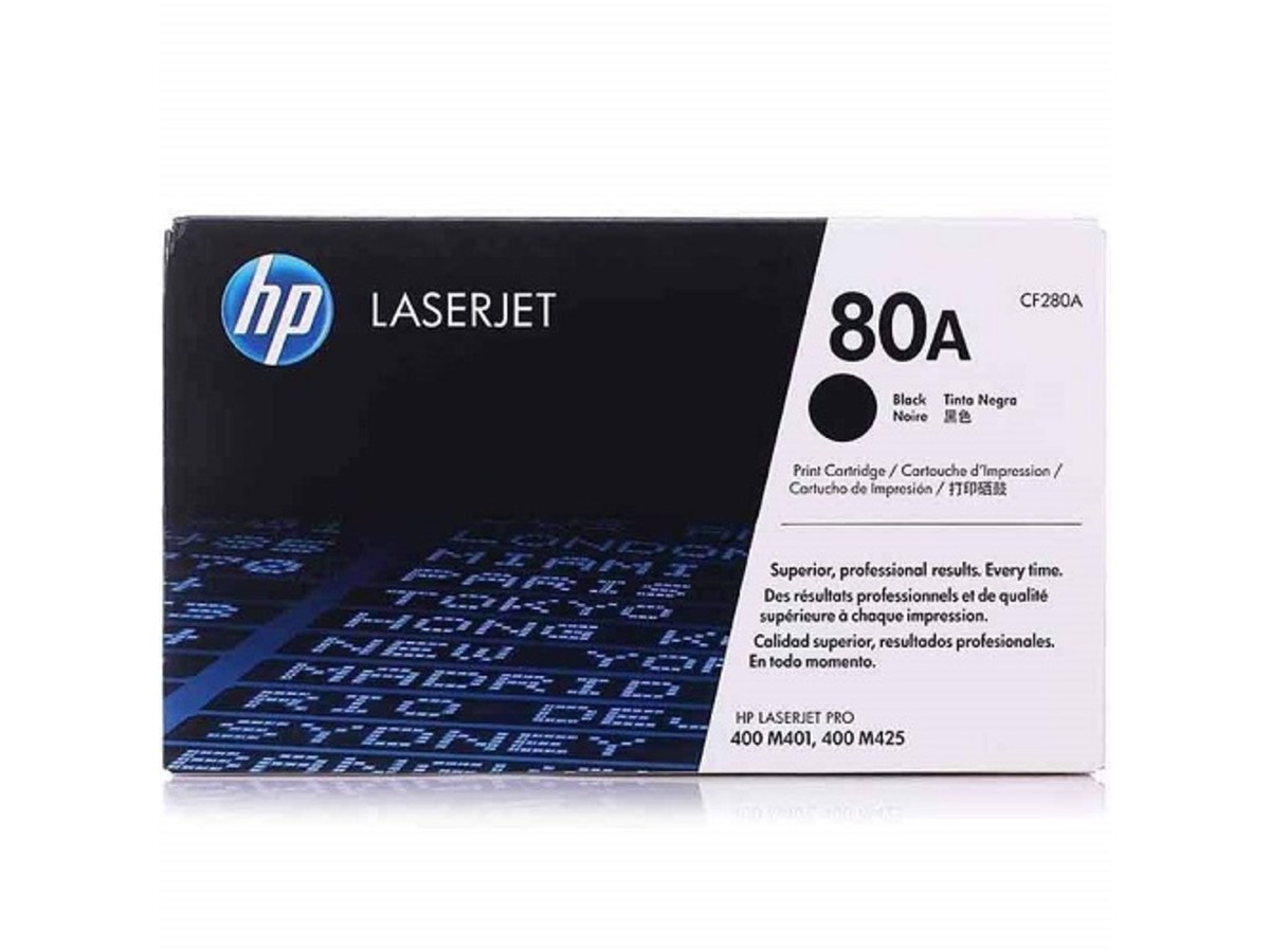 HP 80A LaserJet Pro M401 黑色碳粉匣 CF280A