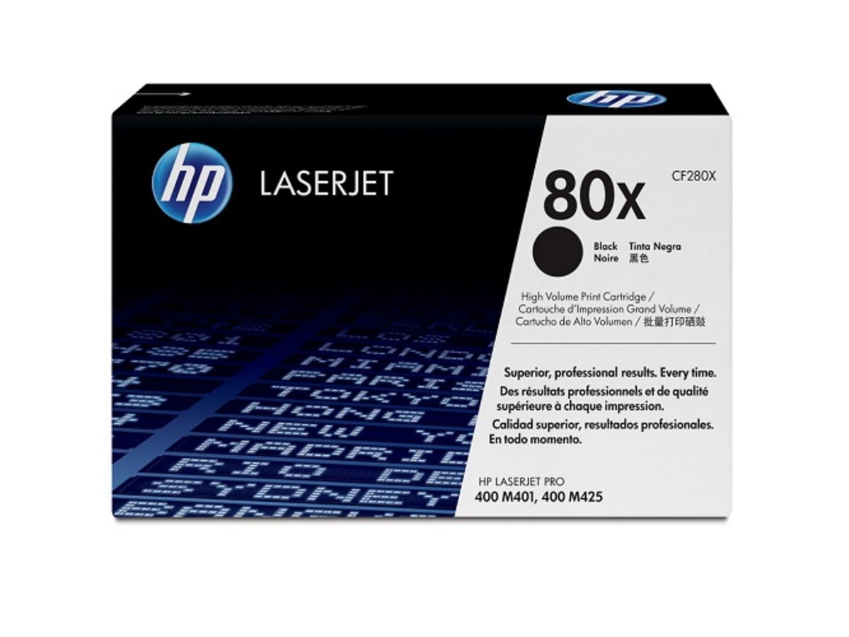 HP 80X LaserJet Pro M401 高印量黑色碳粉匣 CF280XC-X