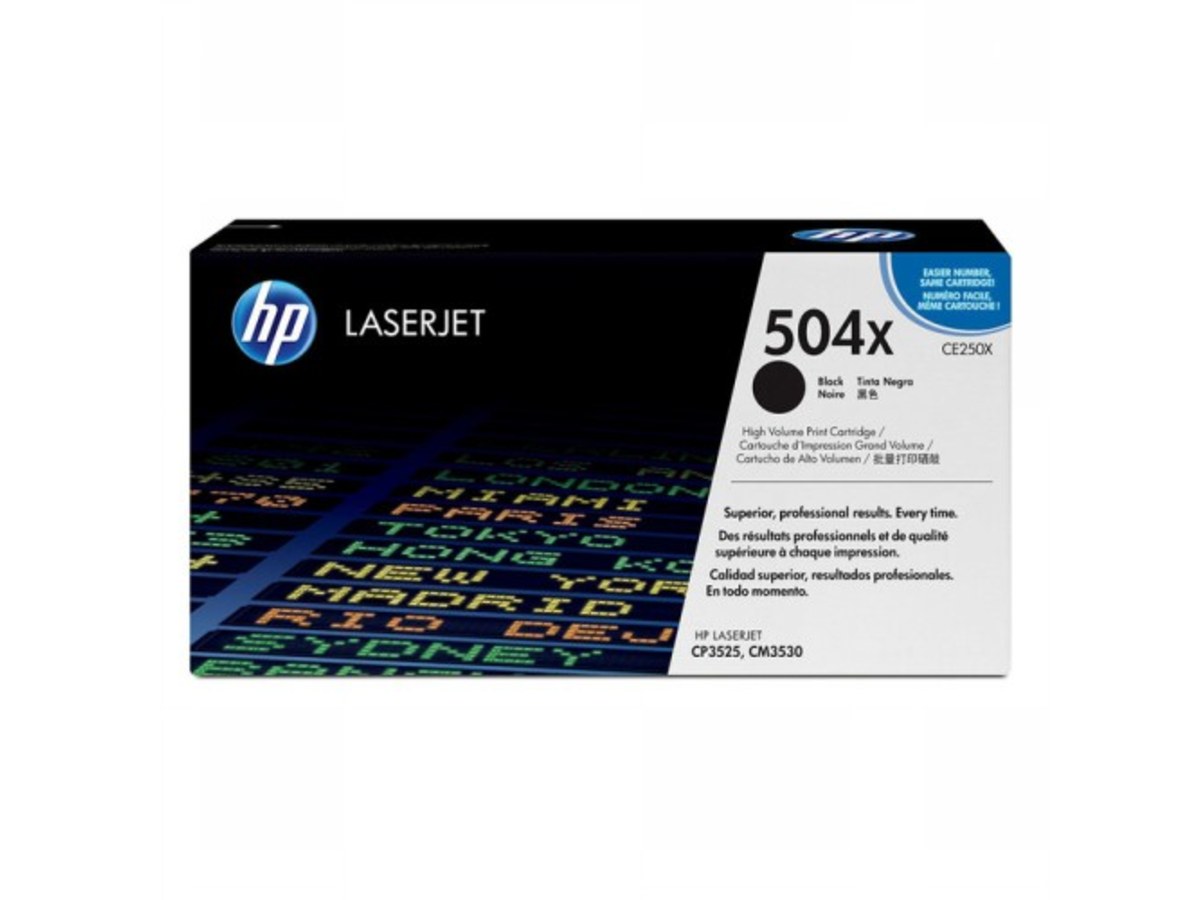 HP Color LaserJet CP3520 高印量黑色碳粉匣 CE250X