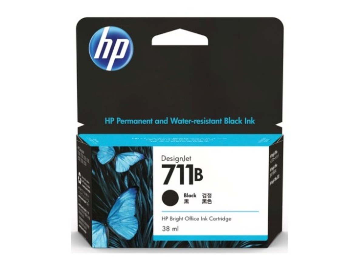HP 711B 38ml 黑色墨水匣 3WX00A